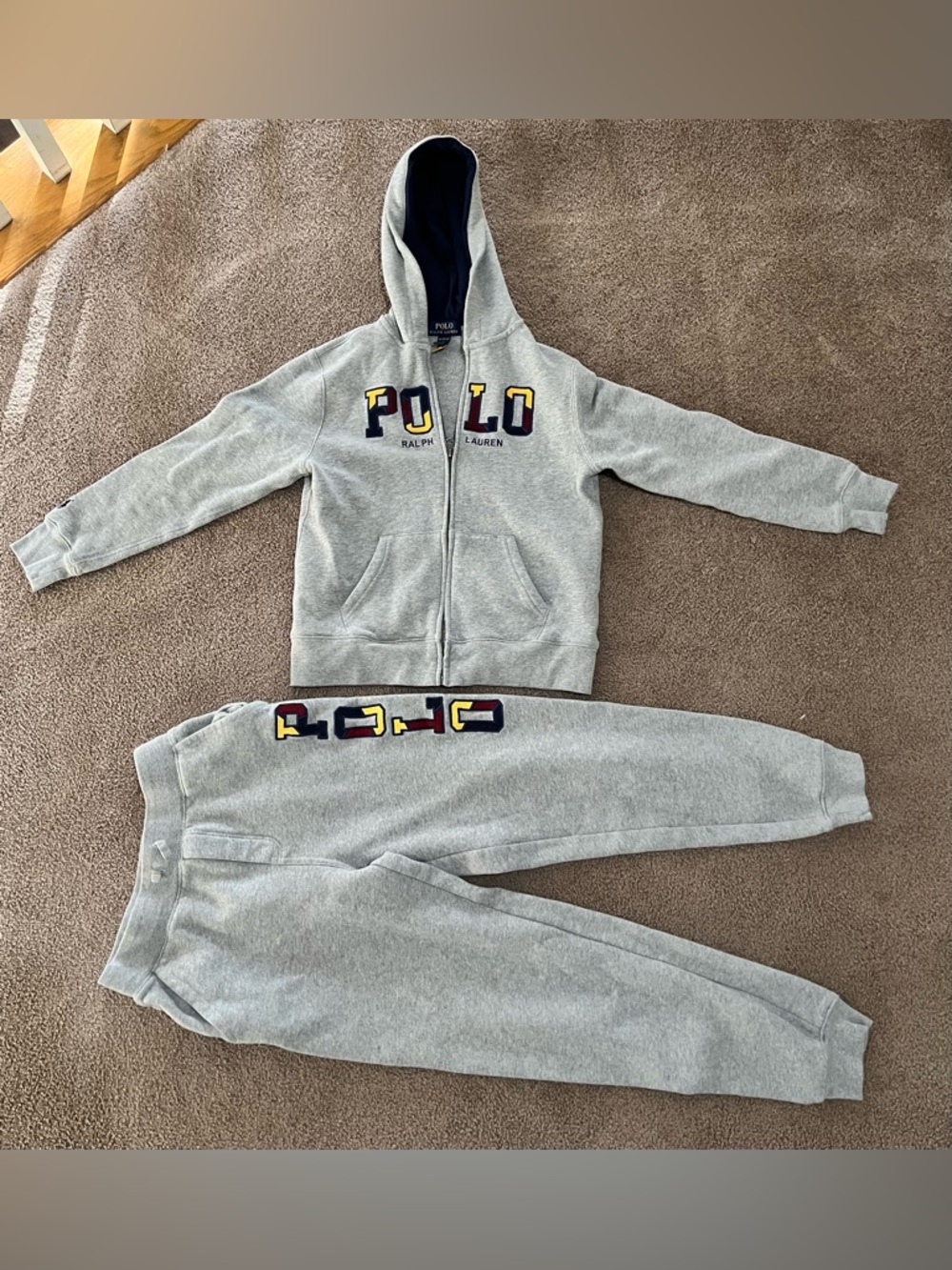 Polo by Ralph Lauren Gray Kids Hoodie & Joggers - PLEASE READ
